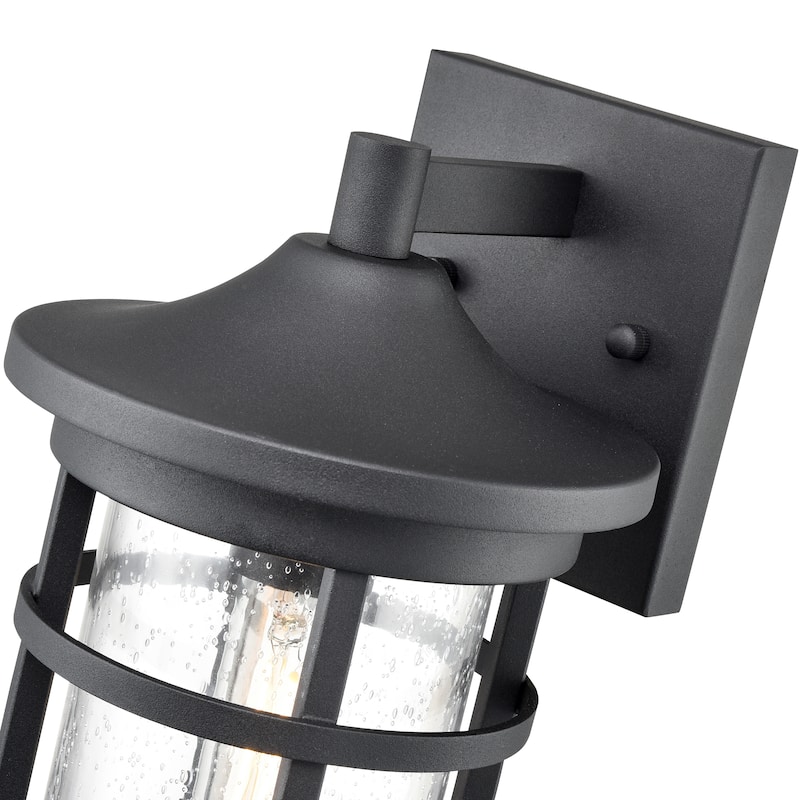 Millennium Lighting Namath 1 Light Outdoor Wall Sconce in Textured Black