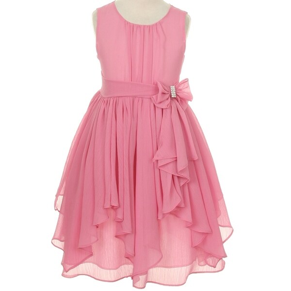 dusty rose children's dress