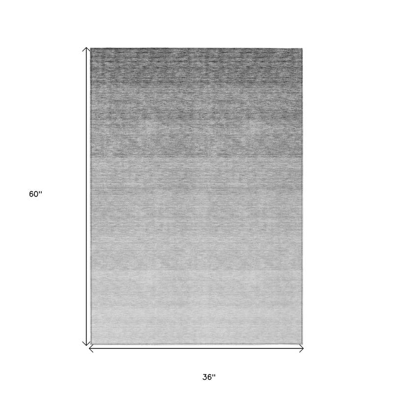 HomeRoots Ombre Transitional Rectangle Outdoor Rug