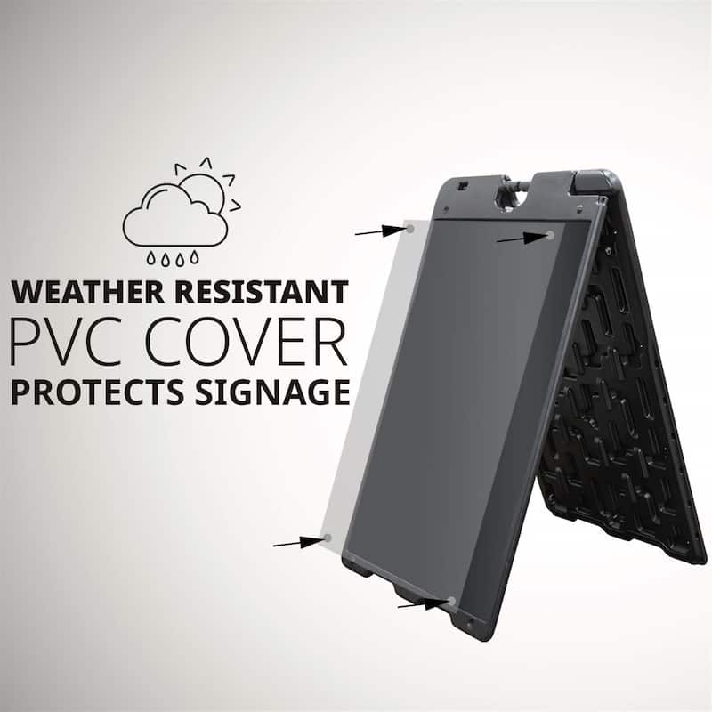 Jumbl 24 x 36 Display Surface Duel Display Signage Stand (Black)