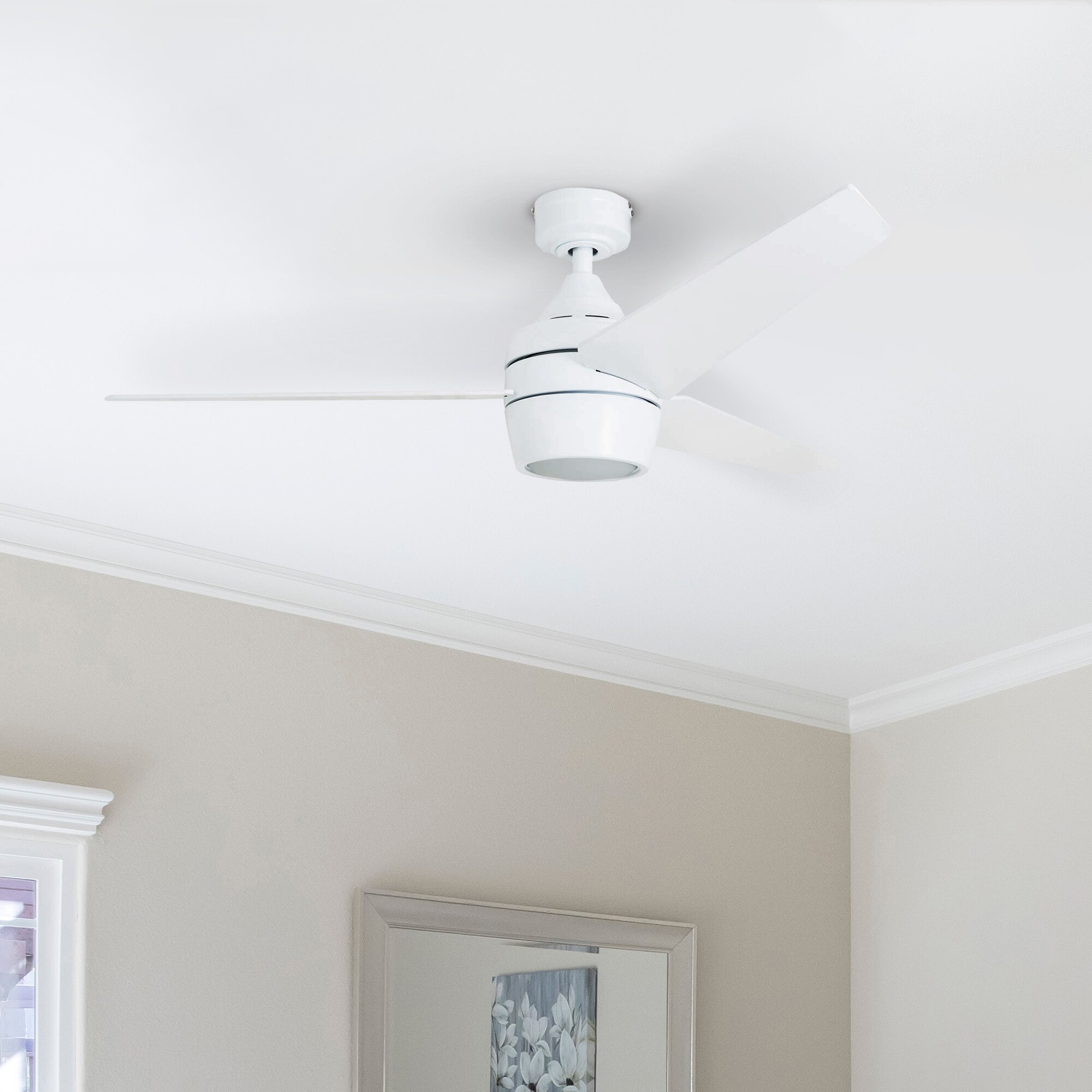 Shop Honeywell Eamon White 52 Inch Remote Control Ceiling Fan With