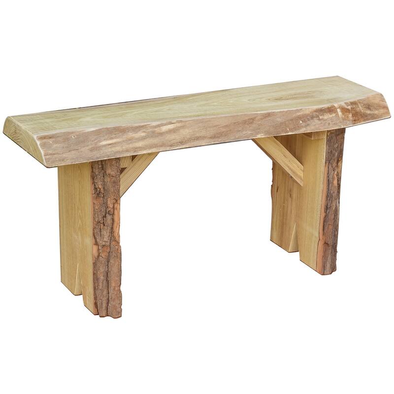 Live Edge Locust Wood 3' Wildwood Bench - Unfinished