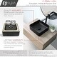 preview thumbnail 4 of 20, STYLISH 14 1/2 inch Square Porcelain Bathroom Sink - 14 1/2" x 14 1/2" x 5"