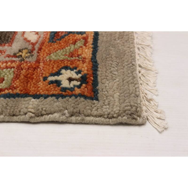 ECARPETGALLERY Hand-knotted Jules Serapi Grey Wool Rug - 11'9 x 15'1
