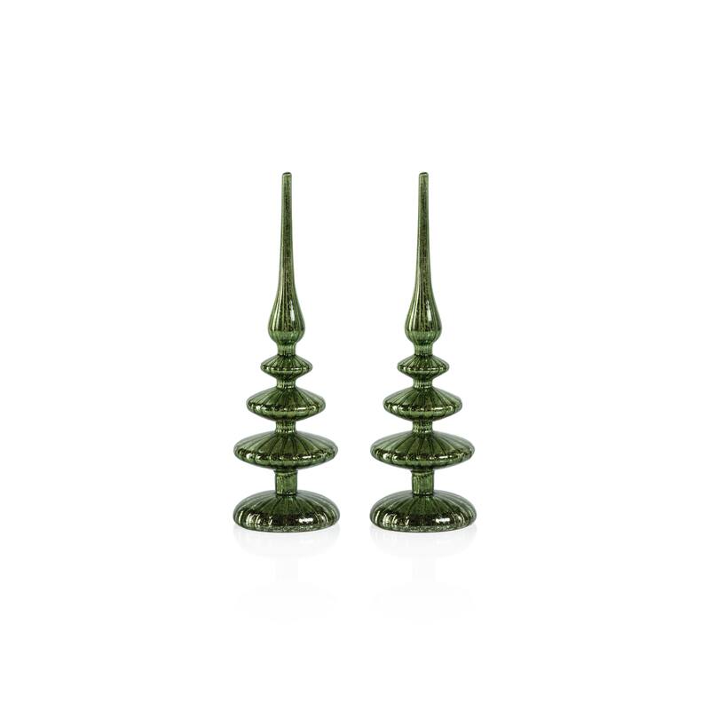 Azenor 11.5" LED Tabletop Finials, Set of 2
