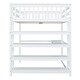 preview thumbnail 13 of 46, Industrial Modern Full Size Loft Bed with Storage Shelves and Under-bed Desk, Sturdy Construction & Safety Guaranteed, White