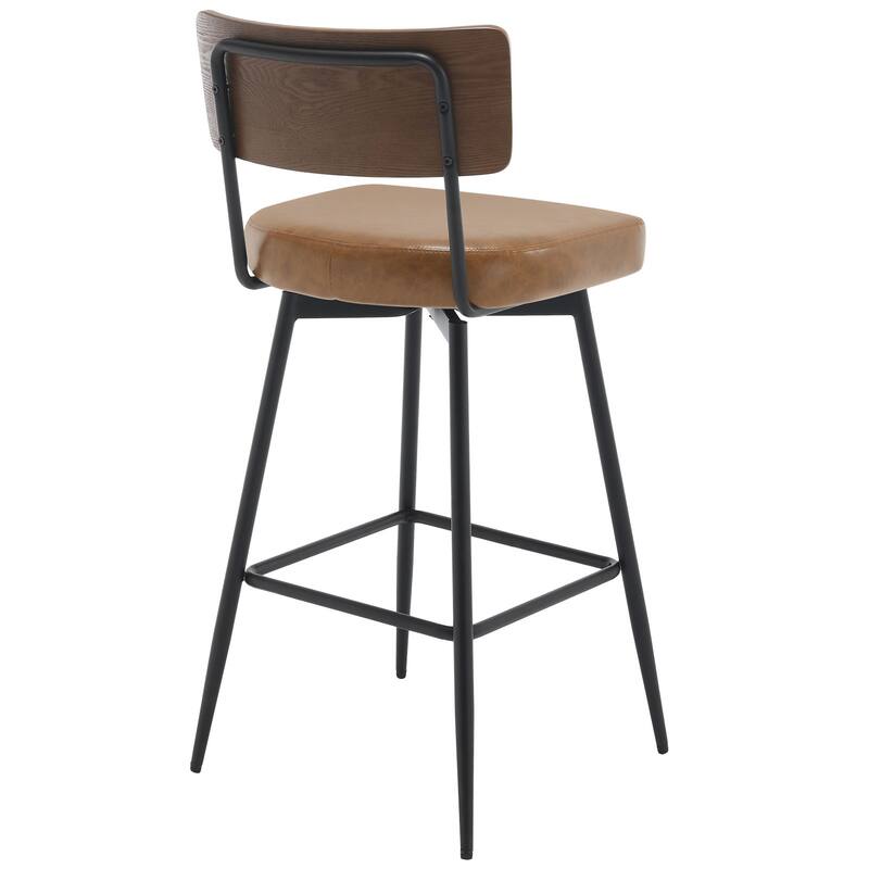 26"/ 29" Faux Leather Swivel Counter/ Bar Stools Set of 2/3