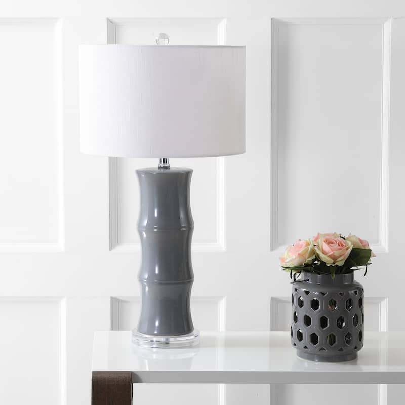 Joelie 26.5" Ceramic LED Table Lamp, Navy by JONATHAN Y