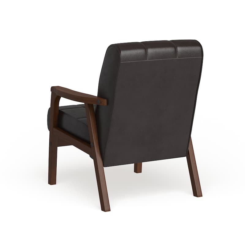 Carson Carrington Karkkila Mid-century Brown Club Chair