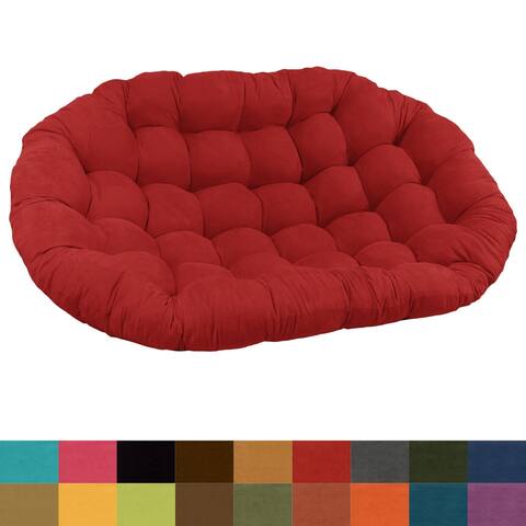 Microsuede Indoor Double Papasan Cushion (65" by 48" or 78" by 58")