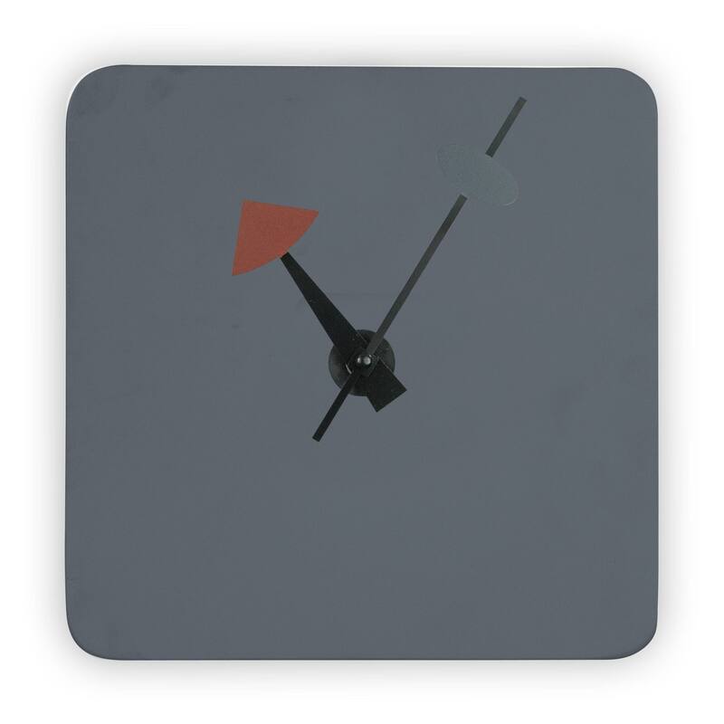 Manchester Minimalist Square Silent Modern Wall Clock in MDF with Silent Non-Ticking Design and Aluminum Hands for Home Office
