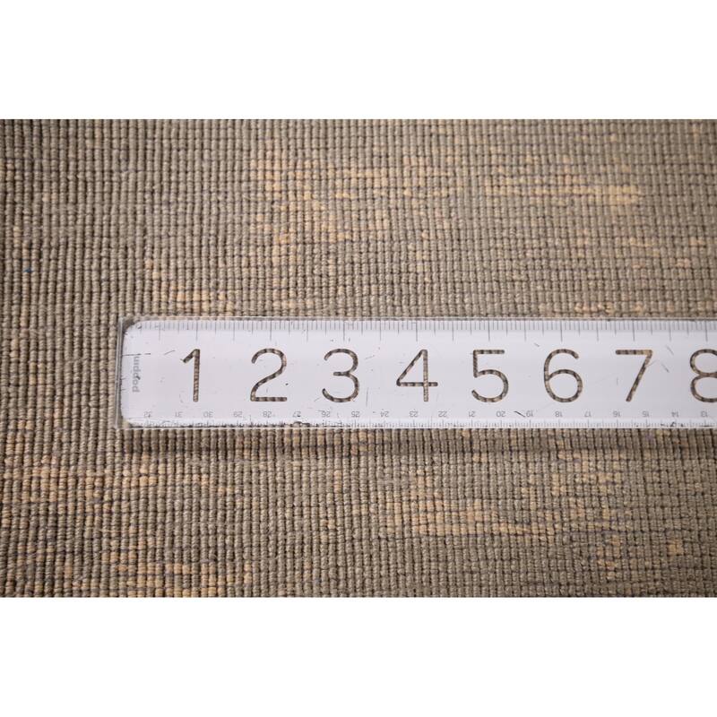 Abstract Indian Area Rug Hand-Knotted Oriental Wool Carpet - 5'8"x 7'10"