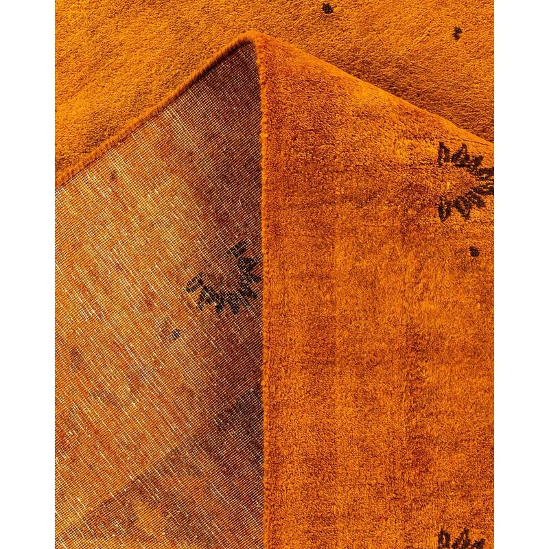 Fine Vibrance, One-of-a-Kind Hand-Knotted Area Rug - Orange, 10' 3" x 14' 3" - 10' 3" x 14' 3"