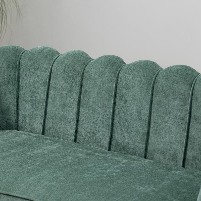 59"W Mid-century Modern Tufted Loveseat Upholstered Sofa