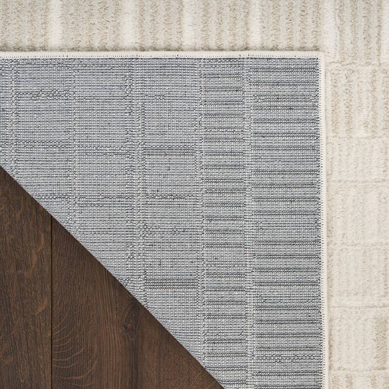 Nourison Nordic Indoor only Cream / Ivory Abstract Area Rug
