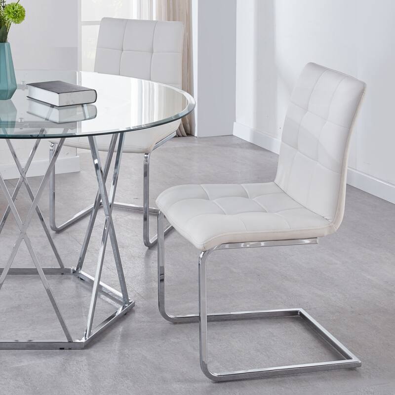 Steve Silver Estelline Breuer Style Side Chairs, Set of 2 - White