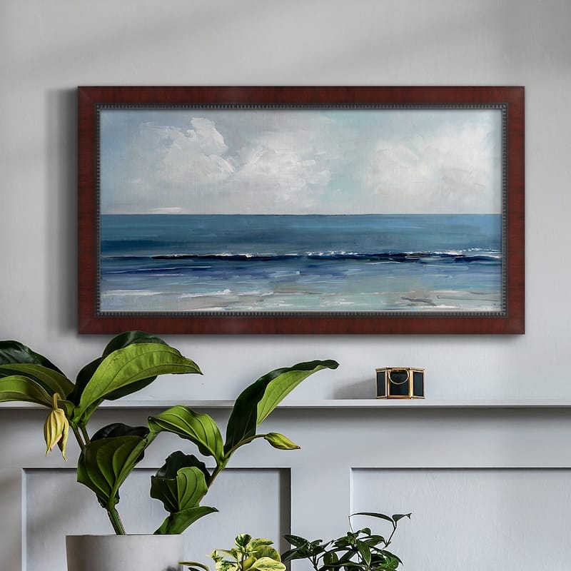 Blue Seas Premium Framed Canvas- Ready to Hang