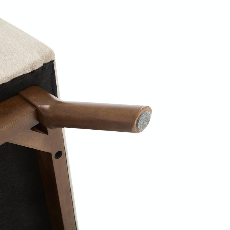 Mid-Century Modern Square Coffee Table with Storage Bench