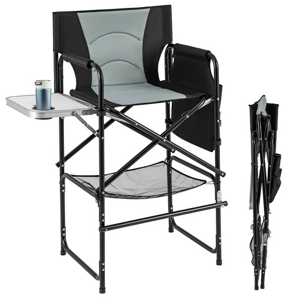 テラスチェア　LUNA DIRECTOR CHAIR グレー 折りたたみ式 テラスチェア LUNA DIRECTOR CHAIR グレー 折りたたみ式 椅子
