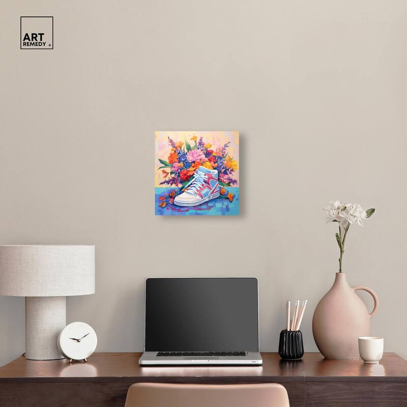 Colorful Sneaker Bouquet II Canvas by Art Remedy, Gallery Wrapped