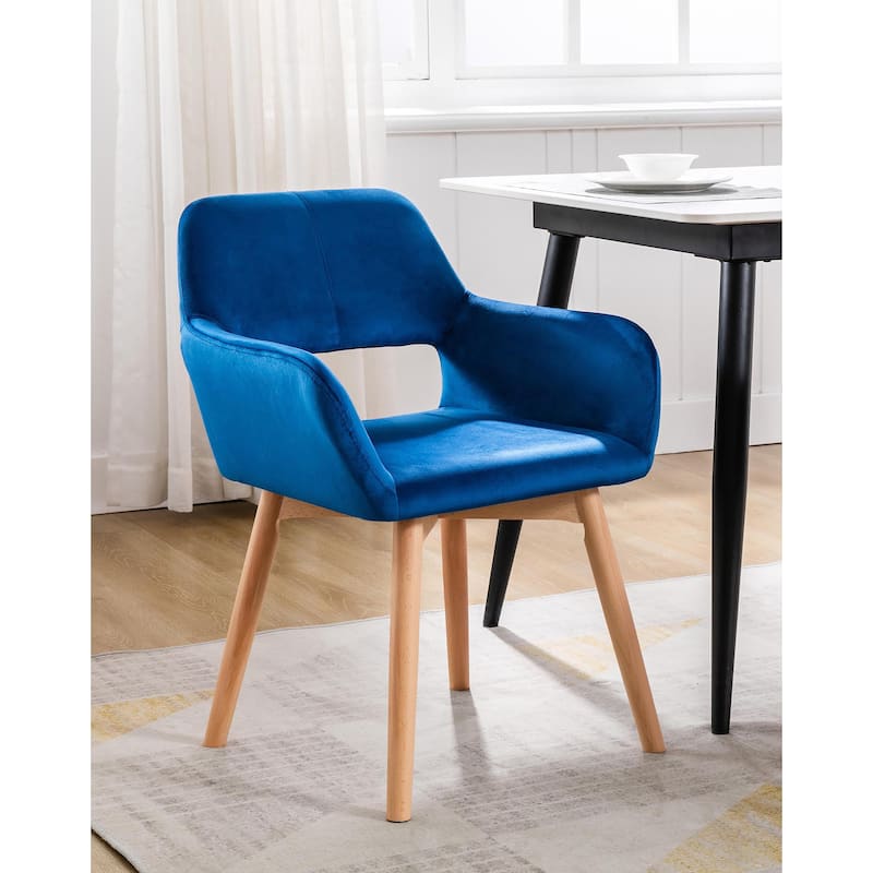 Porthos Home Diana Velvet/ Beech Wood Dining Chairs (Set of 2)
