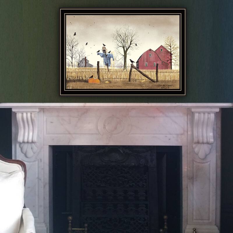 Framed Wall Art - After the Harvest, Black Frame