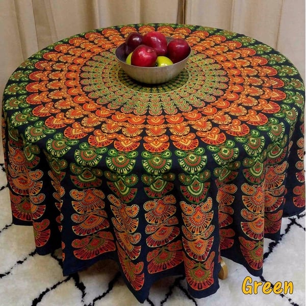 round cotton braided rug