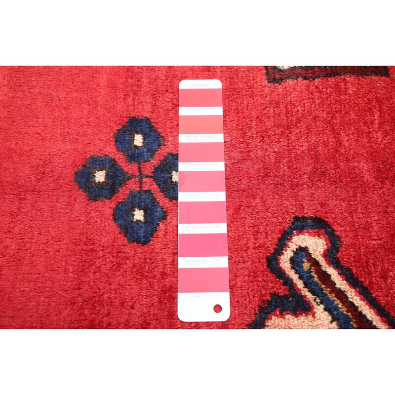 ECARPETGALLERY Hand-knotted Anatolian Vintage Red Wool Rug - 4'10 x 6'5