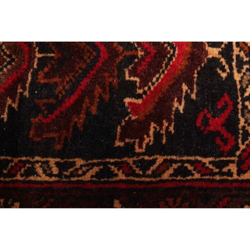 ECARPETGALLERY Hand-knotted Teimani Black Wool Rug - 2'10 x 4'8
