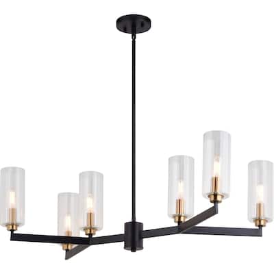 Vaxcel Lighting H0300 6 Light 32" Wide Chandelier