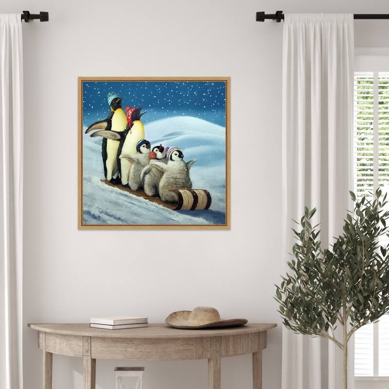 Sleigh Ride by Lucia Heffernan Framed Canvas Wall Art Print