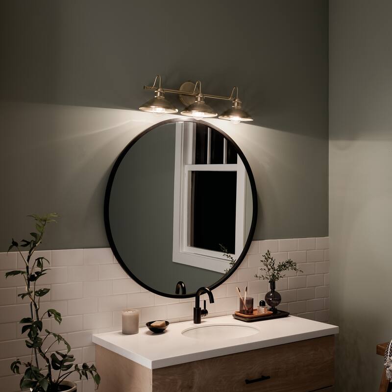 Kichler Lighting Clyde 26.5 in. 3-Light Champagne Bronze Vanity Light