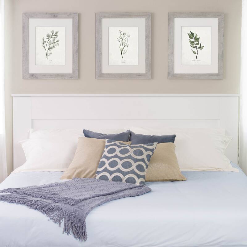 Prepac King Flat Panel Headboard - fresh white