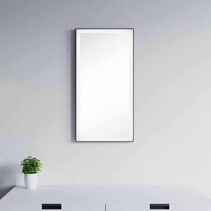 Faulkner LED Mirror - Rectangle 32" High - 16"W x 32"H x 1"D - White