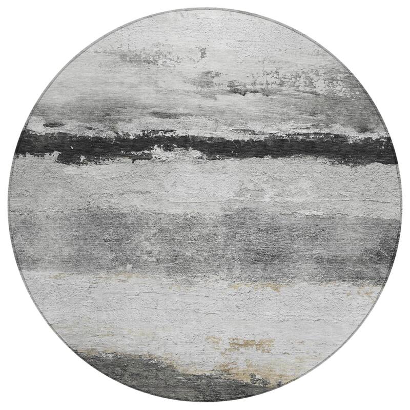 Machine Washable Indoor/Outdoor Watercolor Ombre Chantille Rug