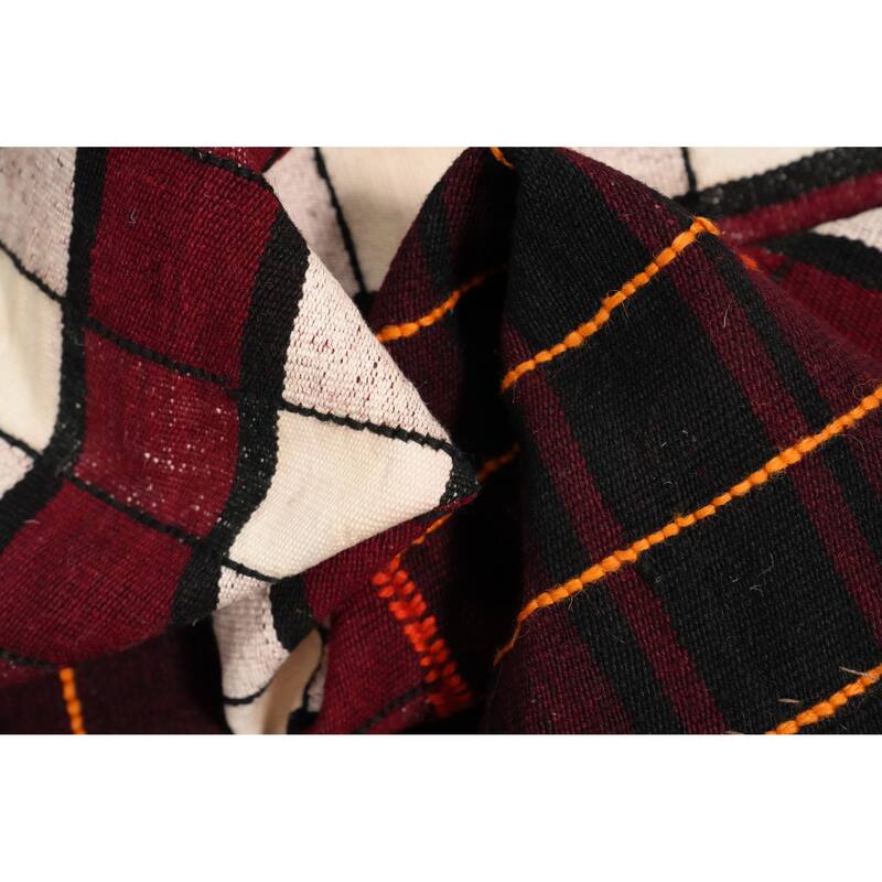 Hand Woven Oriental 100% Wool Carpet Southwestern Tribal Multi-Colored Kilim Runner Rug - 15' 11'' X 4' 2''