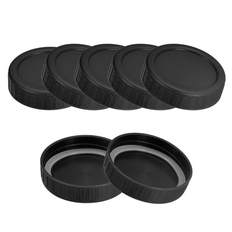 Mason Jar Lids, 10pcs Regular Mouth Storage Lids with 10 Silicone Ring