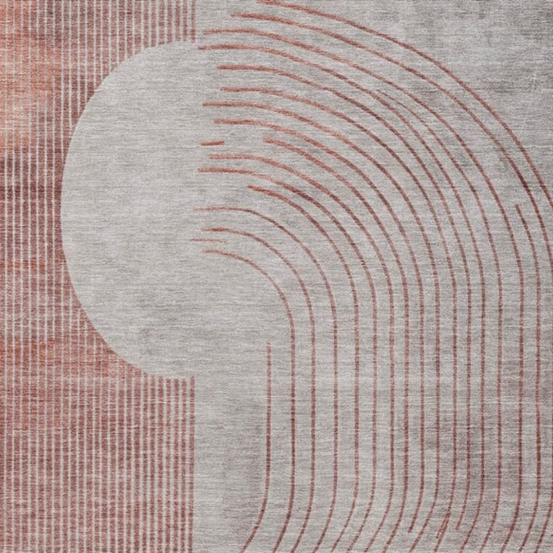 HomeRoots Geometric Transitional Rectangle Outdoor Rug