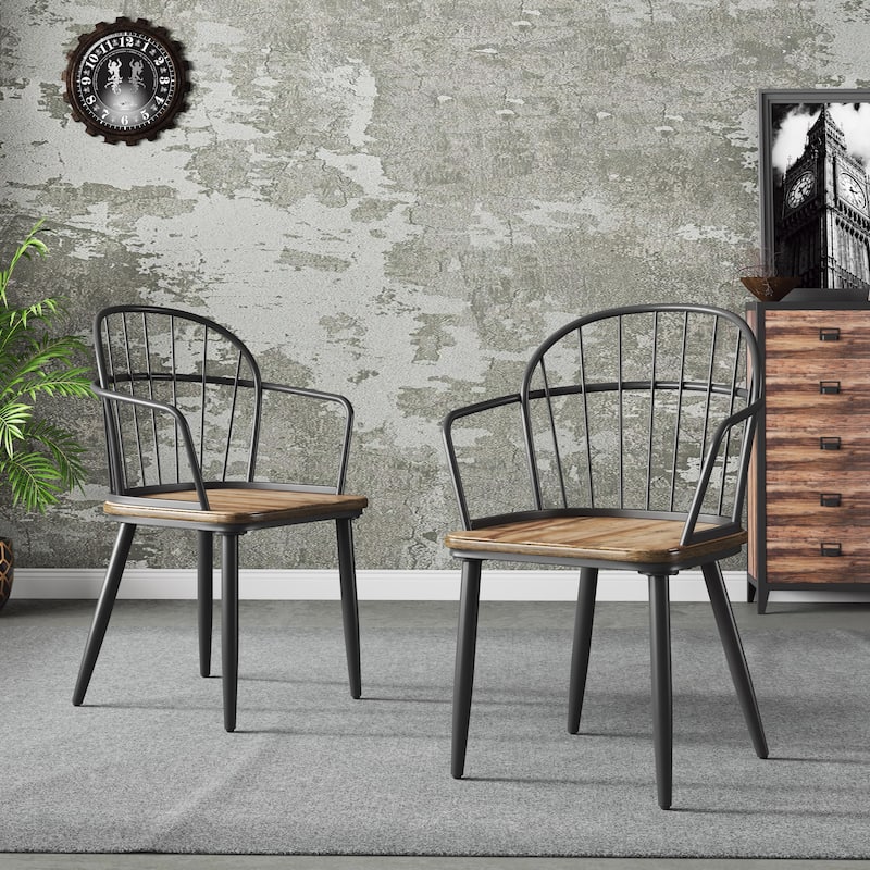 Christopher Knight Home Indoor Dining Chair With Metal Legs