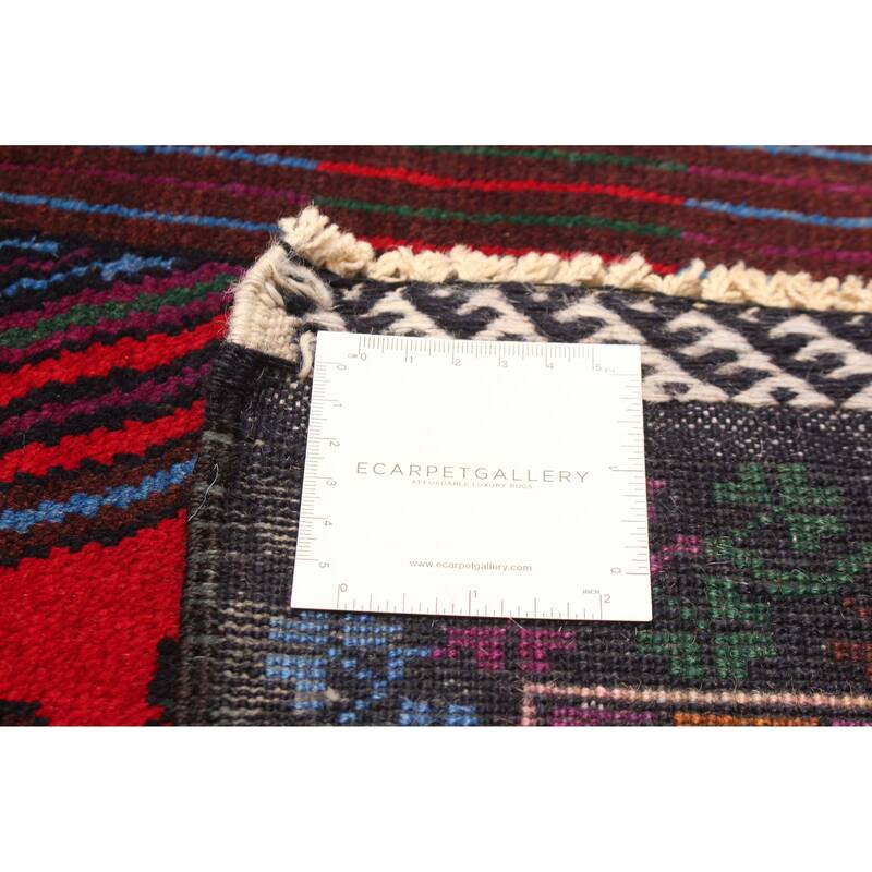 ECARPETGALLERY Hand-knotted Teimani Red Wool Rug - 3'6 x 6'9