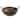 IH Casa Decor Gray Acacia Wood With Riveted Gunmetal Salad Bowl W Handle