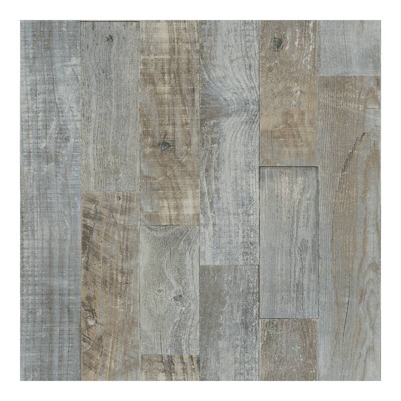 Chesapeake Chebacco Grey Wooden Planks Wallpaper - 20.5 x 396 x 0.025