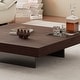 preview thumbnail 20 of 29, 43" Mid Century Modern Square Coffee Table, Carbon Steel Legs