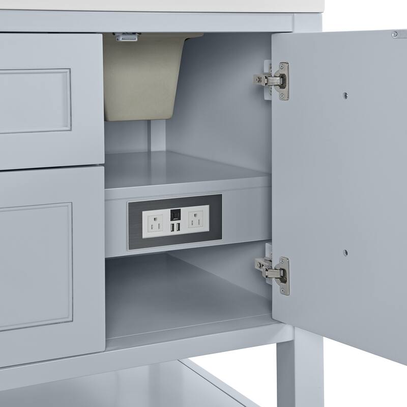 Breckenridge 60" Double Vanity, Serenity Blue - 60D