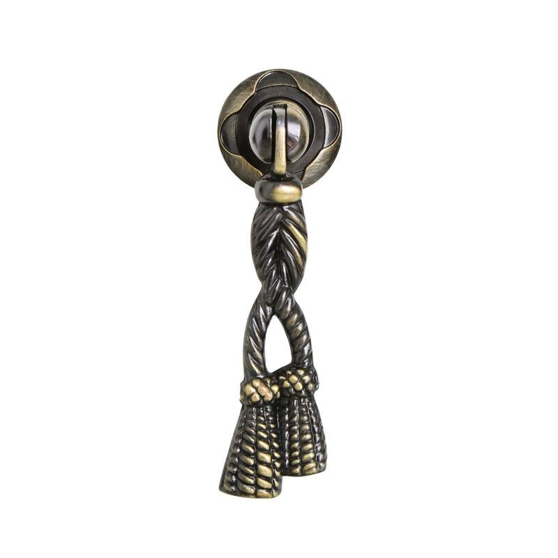 Utopia Alley Draper Cabinet Ring Pull Knob - Decorative Cabinet Drop Pull Knobs for Cabinets, Metal Drawer Pull Knobs 2.7"