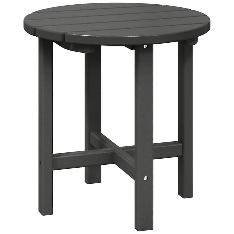 Polytrends Altura Eco-friendly All Weather Round 18" Side Table