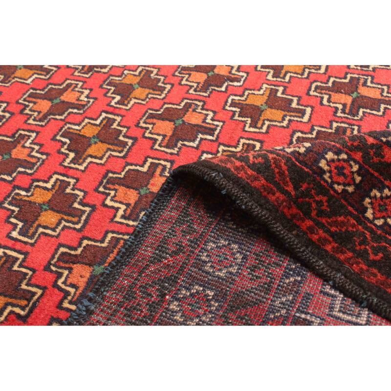 ECARPETGALLERY Hand-knotted Teimani Red Wool Rug - 2'6 x 4'0