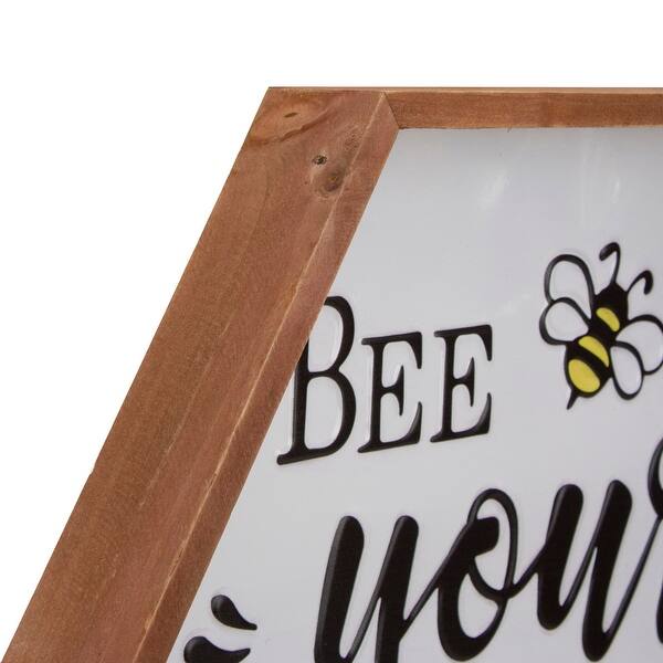 https://ak1.ostkcdn.com/images/products/is/images/direct/e8e6f072db7ce2438af5fd3028afa3c321bfdb53/16%22-Wooden-Framed-%22Bee-Yourself%22-Metal-Sign-Spring-Wall-or-Tabletop-Decor.jpg?impolicy=medium