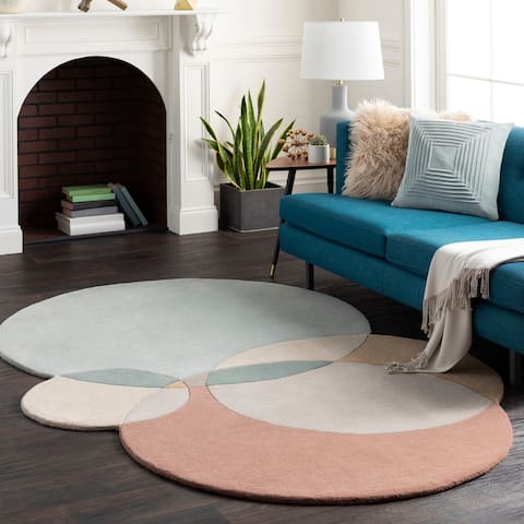 Artistic Weavers Martela Handmade Mod Geometric Wool Area Rug