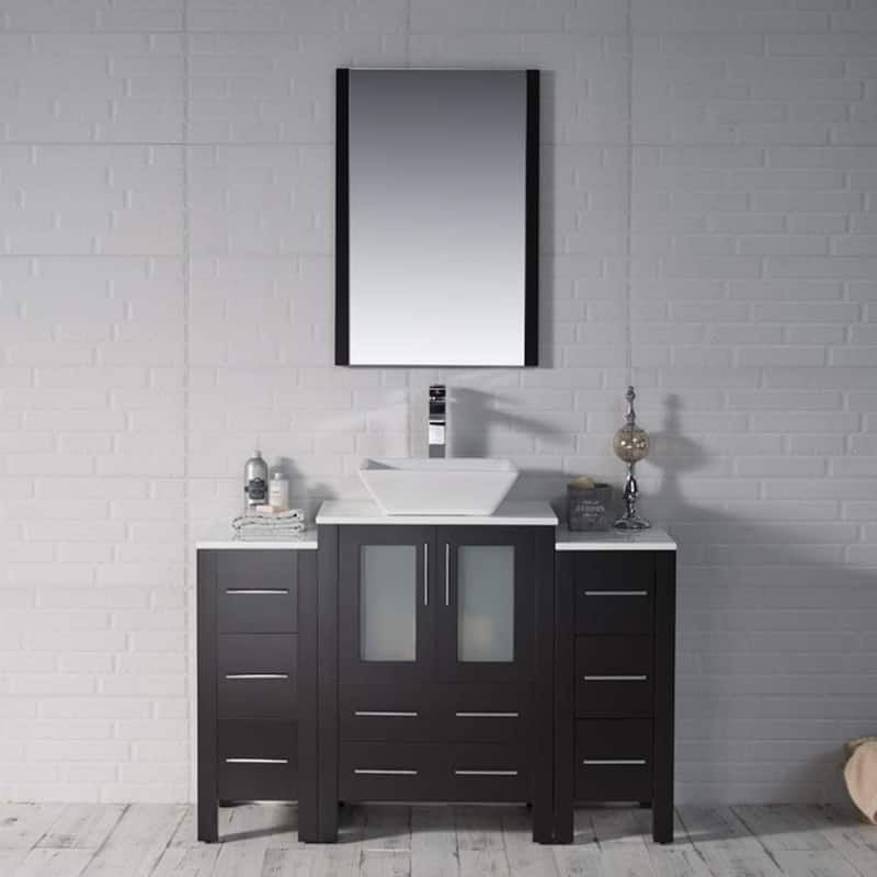 Blossom Sydney 48" Bathroom Vanity with Double Side Cabinets & Mirrors